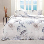 Σετ Παπλωματοθήκη Hauz Limited Edition Hemp 270X250 / Sky Blue-Ecru